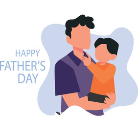 Father and son celebrating Father's Day.