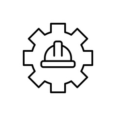 labor day outline icons, minimalist vector illustration ,simple transparent graphic element .Isolated on white background