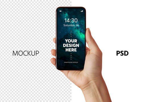 Smartphone mockup &ndash; ai generated image