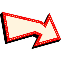 Retro Arrow Sign