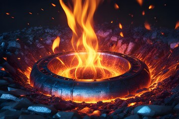 sparkling fire