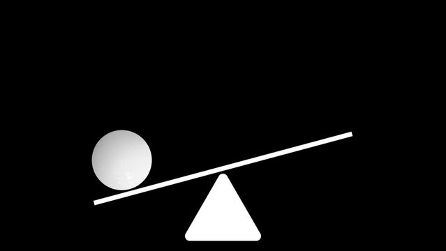 black and white balance, The background is a circle running on a triangular tip
