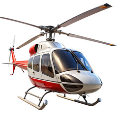 a helicopter angled view transparent background