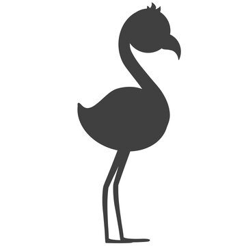 recommend clip art: flamingo silhouette isolated on white