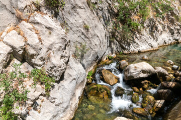 Slopes on the river near the Sapadere canyon