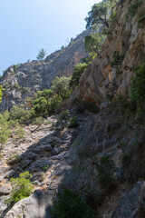 Slopes on the river near the Sapadere canyon