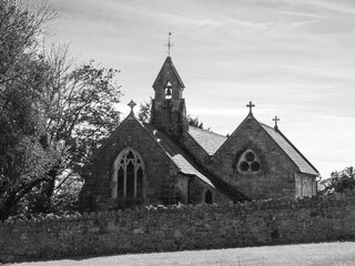 St John the Baptist Church, Penmaen on the Gower Peninsula, South Wales .