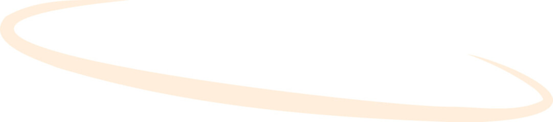Minimalistic beige curved line illustration with a modern and sleek design on an isolated white backdrop