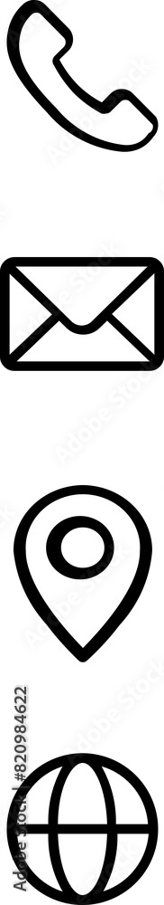Poster set of black and white world globe earth web map and location pointer pin or you are here marker sig