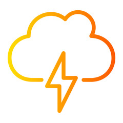 thunder gradient icon