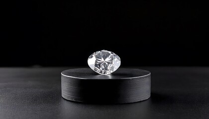 Diamond on black background