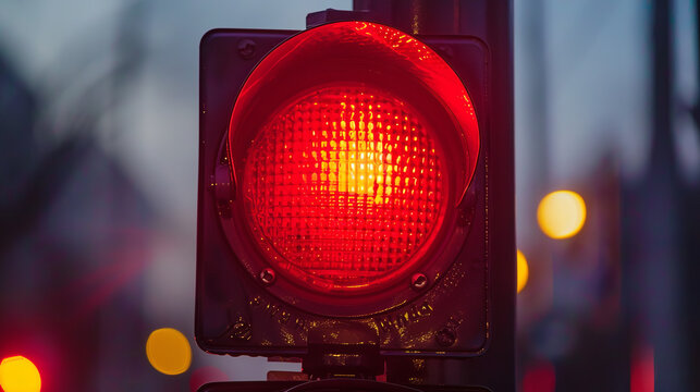 red light warning lamp