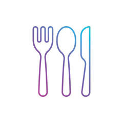 Cutlery vector icon