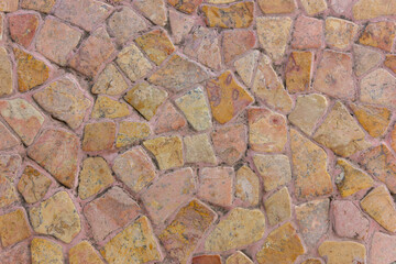Texture of floor with stone pattern for background 