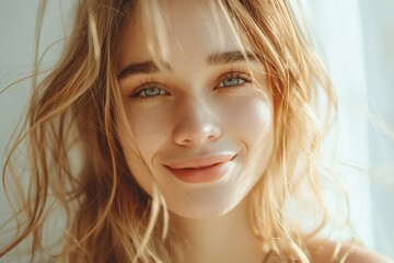 Fototapeta premium A charming portrait of a girl