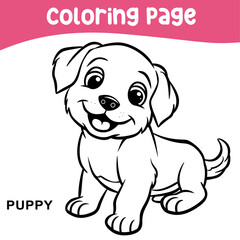 Fototapeta premium Coloring worksheet page. Educational printable coloring worksheet