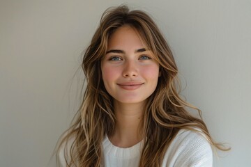 Naklejka premium A charming portrait of a girl
