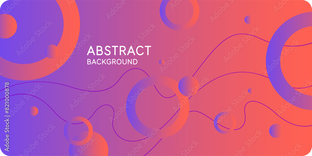 Poster bright attractive abstract background with graphic elements. a composition of shapes and color spots