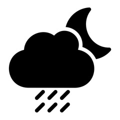 rain glyph icon