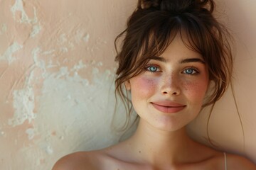 Naklejka premium A charming portrait of a girl
