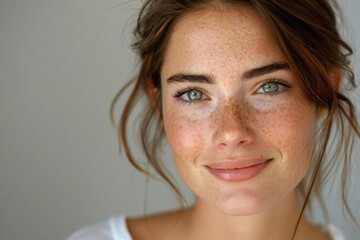 Naklejka premium A charming portrait of a girl