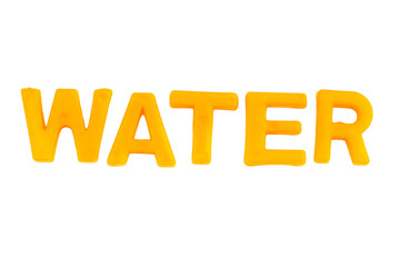 Yellow Letters WATER isolate no white background.png