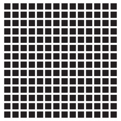 Black fill, no stroke. Square divided in 196 parts, into ninths. 14x14 grid. Isolated png illustration, white background. Asset for overlay, montage, collage, presentation. Business concept. EPS 10 
