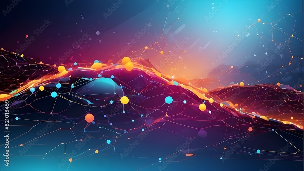Poster background in abstract technologies futuristic digital innovation background vector illustration of 