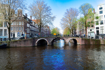 Fototapeta premium Houses of Amstardam, Netherlands