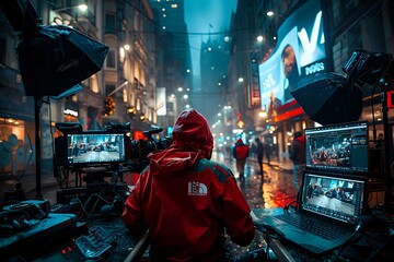 Fototapeta premium The Creative Vision and Managerial Skills of a Producer in Entertainment Industry