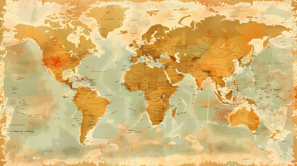 Dotted world map,color world map,Vector design illustration