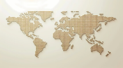 Fototapeta na wymiar Dotted world map,color world map,Vector design illustration
