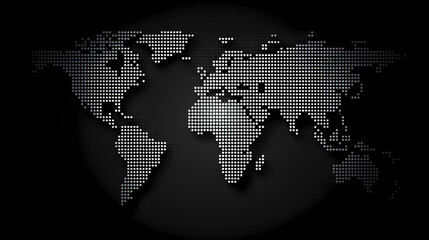 Dotted world map,color world map,Vector design illustration