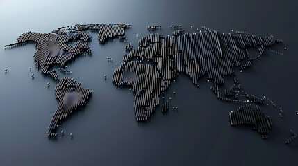 Dotted world map,color world map,Vector design illustration