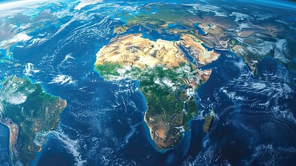 physical map of africa with high resolution details flattened satellite view of planet earth its geography.illustration stock image