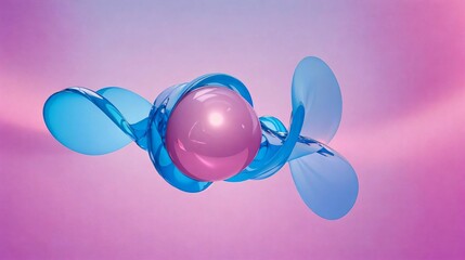 Fototapeta premium ピンクをテーマにした抽象的なアート/Abstract art on a pink theme