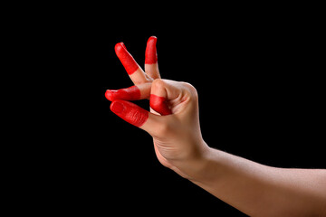  kathak mudra,beautiful hand or mudras in Indian classical dance foam kathak on black backgraund isolated