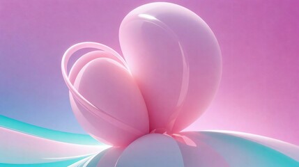 Fototapeta premium ピンクをテーマにした抽象的なアート/Abstract art on a pink theme