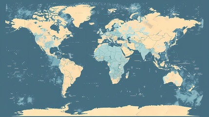 Fototapeta premium Dotted world map,color world map,Vector design illustration