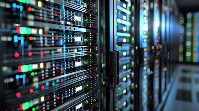 VPS Hosting A 3D diagram of a server split into several virtual serversDedicated Hosting A 3D dedicated server with a single website icon, indicating exclusive use