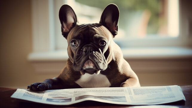 
bass&ecirc; lendo jornal