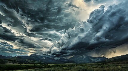 Naklejka premium Dramatic_storm_clouds-123BE.jpg,