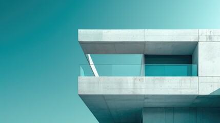 Contemporary architecture in minimalistic style.