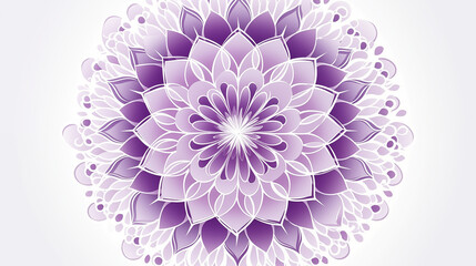 Obraz premium Abstract Image, Floral Oriental Mandala, Pattern Style Texture, Wallpaper, Background, Cell Phone and Smartphone Case, Computer Screen, Cellphone and Smartphone Screen, 16:9 Format - PNG