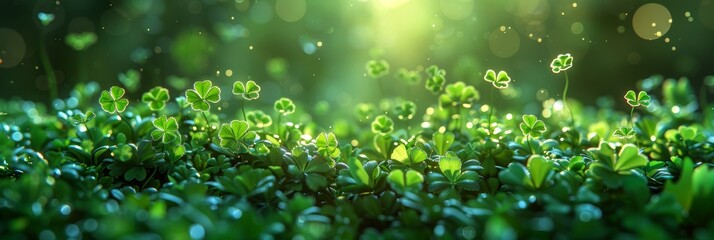 Vibrant Green Background for St. Patrick's Day Designs Generative AI