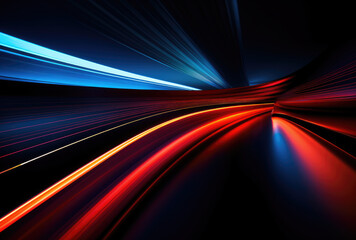 Dynamic Light Trails in Speed Motion
