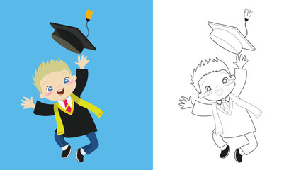 Coloring worksheet page. Educational printable coloring worksheet. Printable activity page for kids. 