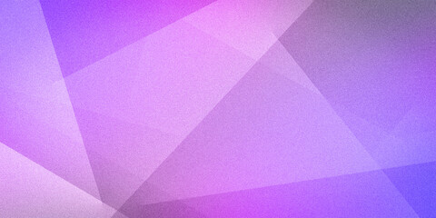 Vibrant geometric shapes lines vectors on an abstract grainy ultra-wide pixel background with multicolored light mix pink raspberry blue purple lilac neon gradient. Ideal for design banners wallpapers