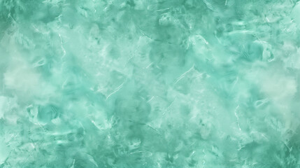 Obraz premium blue green background, vintage marbled textured border, pastel blue green color wall.