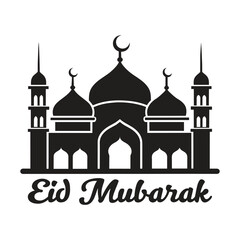Mosque Vector Eid Mubarak Mosque	